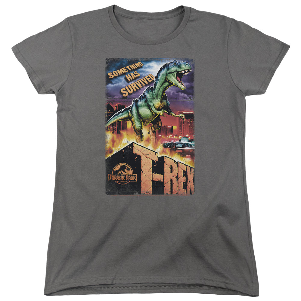 Jurassic Park Rex In The City Women's 18/1 Cotton Short-Sleeve T-Shirt