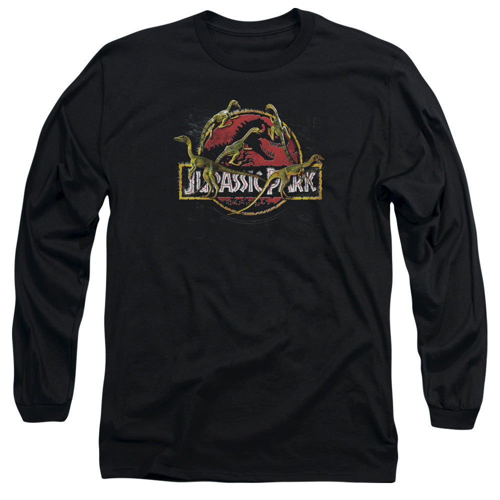Jurassic Park Something Has Survived Men's 18/1 Cotton Long-Sleeve T-Shirt