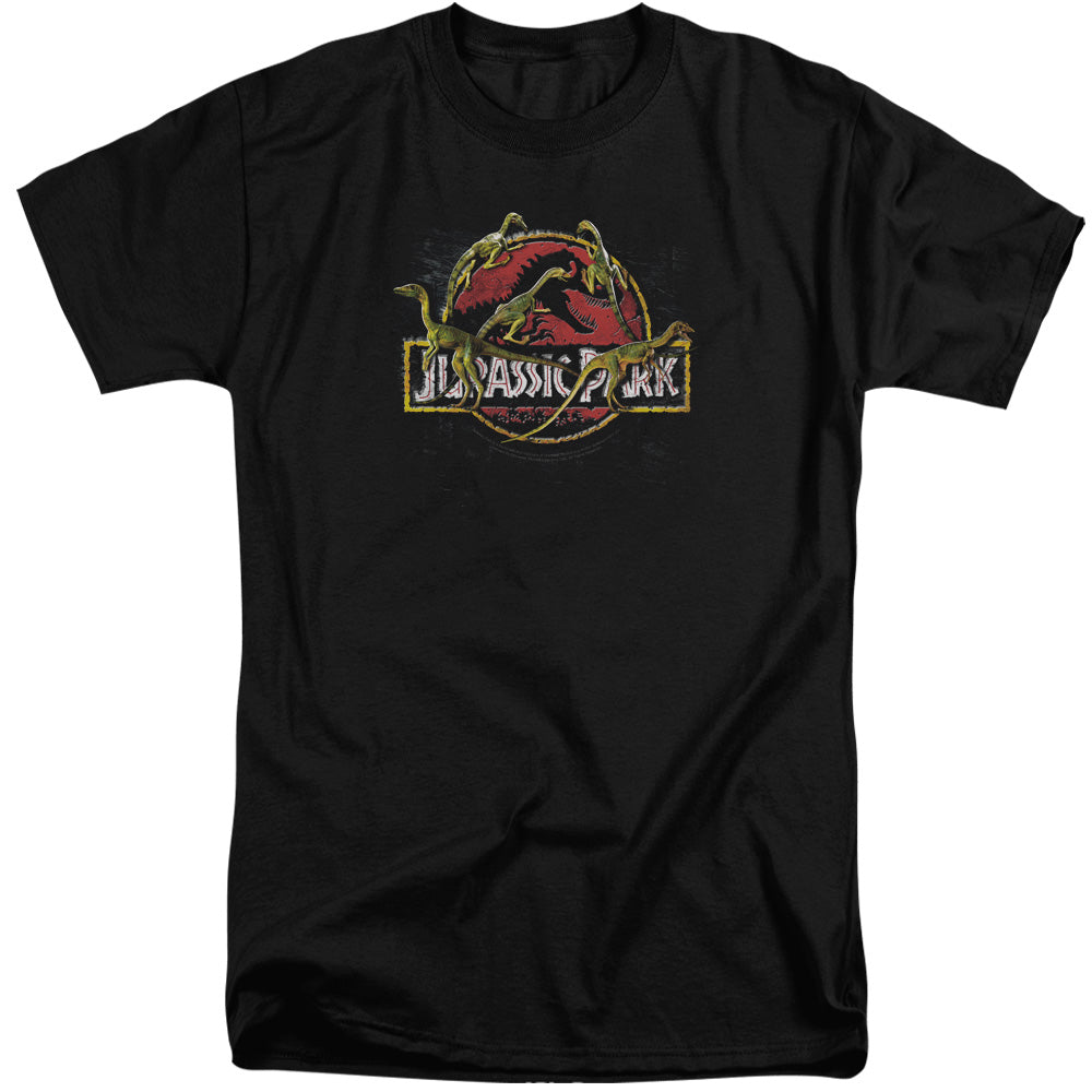 Jurassic Park Something Has Survived Men's 18/1 Tall Cotton Short-Sleeve T-Shirt