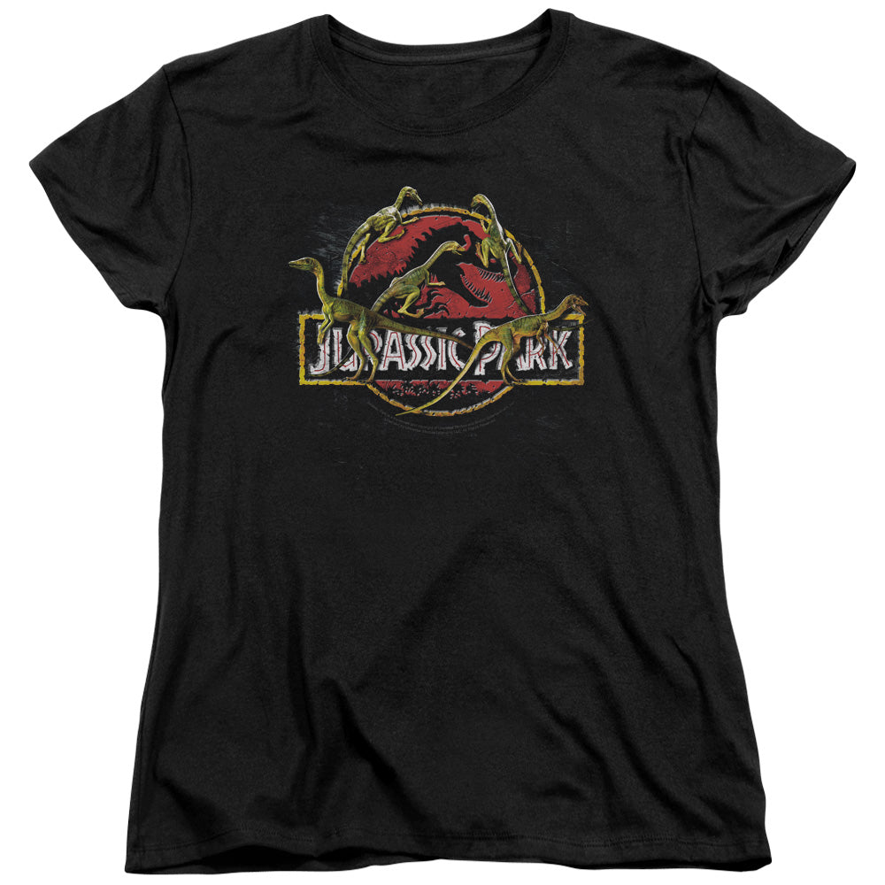 Jurassic Park Something Has Survived Women's 18/1 Cotton Short-Sleeve T-Shirt