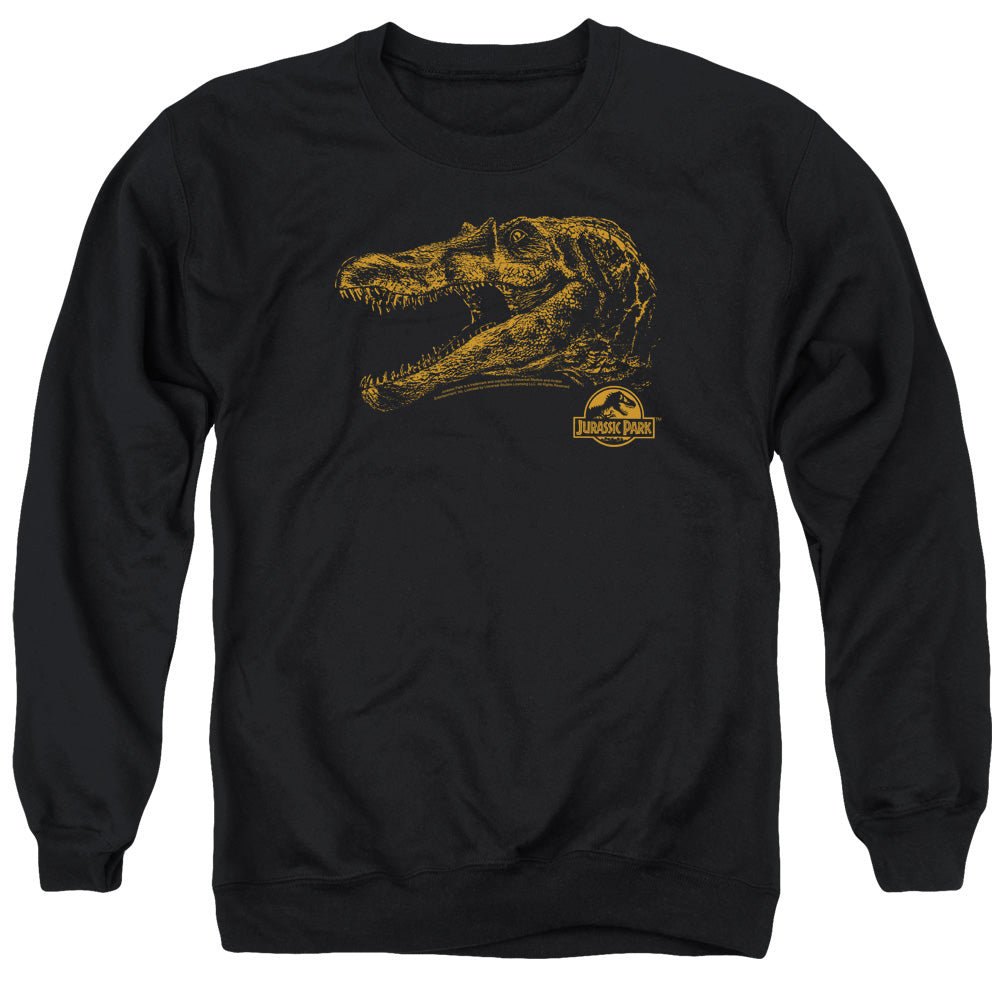 Jurassic Park Spino Mount Men's Crewneck 50 50 Poly Long-Sleeve T-Shirt