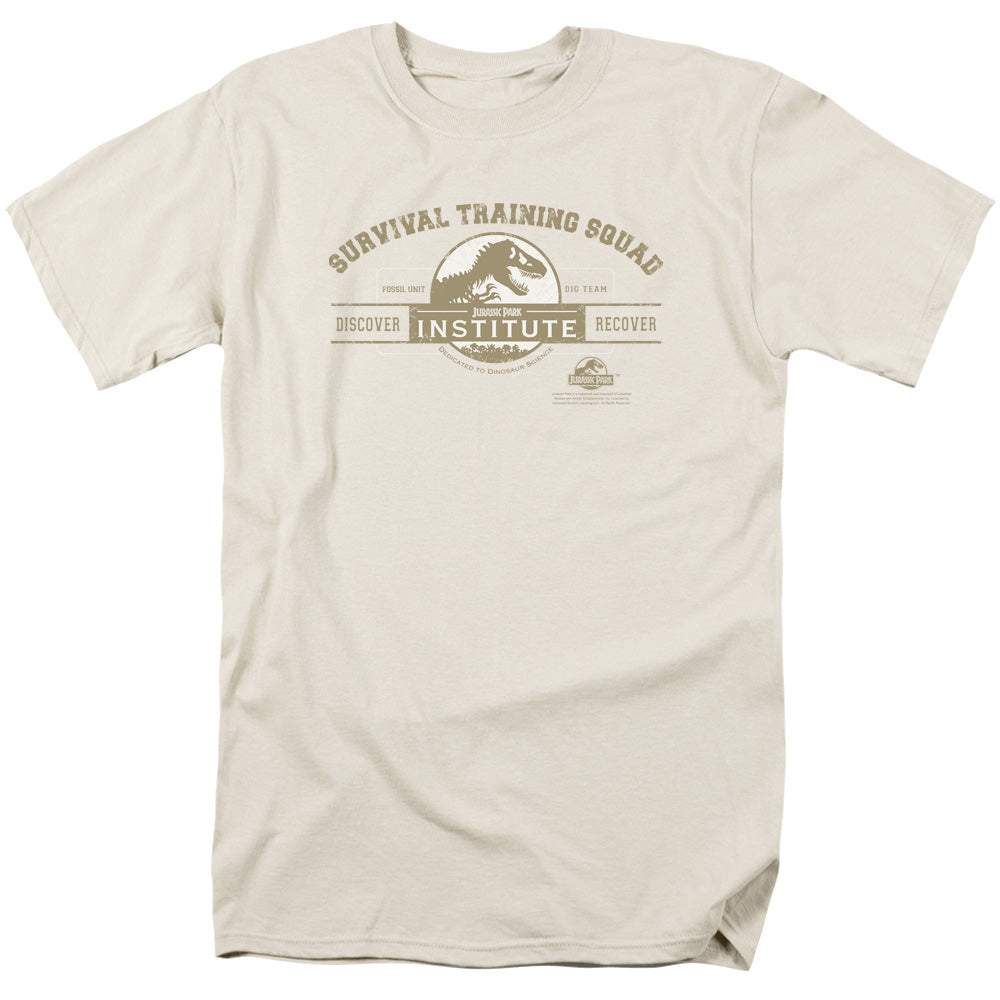 Jurassic Park Survival Training Squad Men's 18/1 Cotton Short-Sleeve T-Shirt