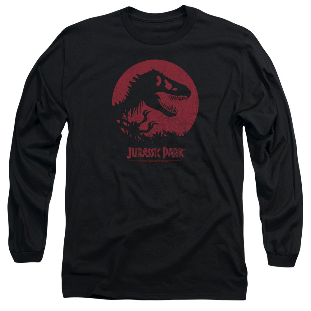 Jurassic Park T-Rex Sphere Men's 18/1 Cotton Long-Sleeve T-Shirt