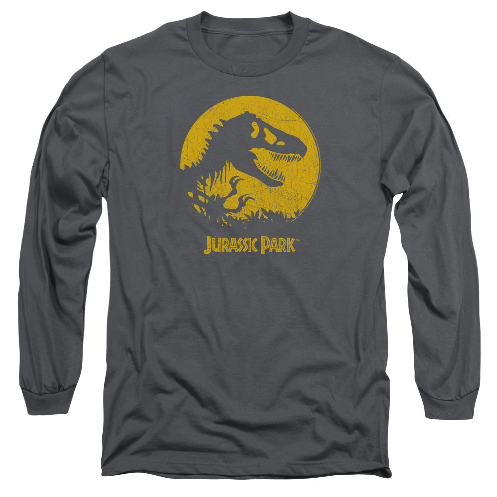 Jurassic Park T-Rex Sphere Men's 18/1 Cotton Long-Sleeve T-Shirt