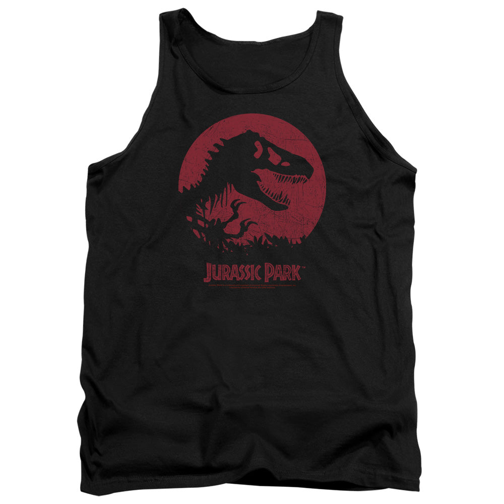 Jurassic Park T-Rex Sphere Men's 18/1 Cotton Tank Top