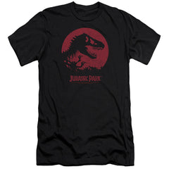 Jurassic Park T-Rex Sphere Men's Ultra-Soft 30/1 Cotton Slim Short-Sleeve T-Shirt