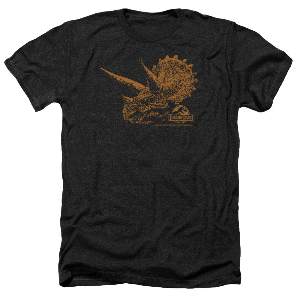 Jurassic Park Tri Mount Men's 30/1 Heather 60 40 Poly Short-Sleeve T-Shirt