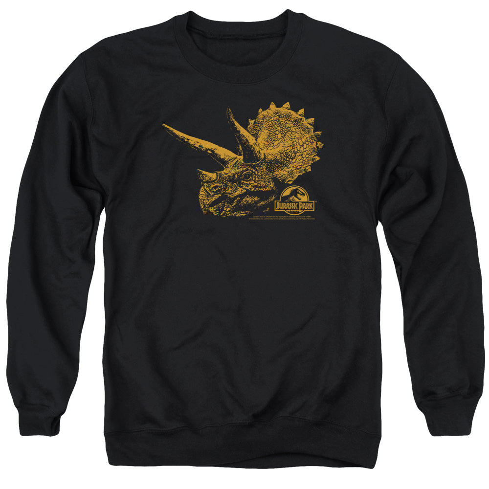 Jurassic Park Tri Mount Men's Crewneck 50 50 Poly Long-Sleeve T-Shirt