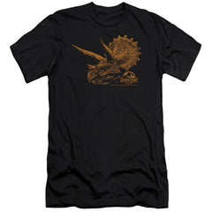 Jurassic Park Tri Mount Men's Ultra-Soft 30/1 Cotton Slim Short-Sleeve T-Shirt