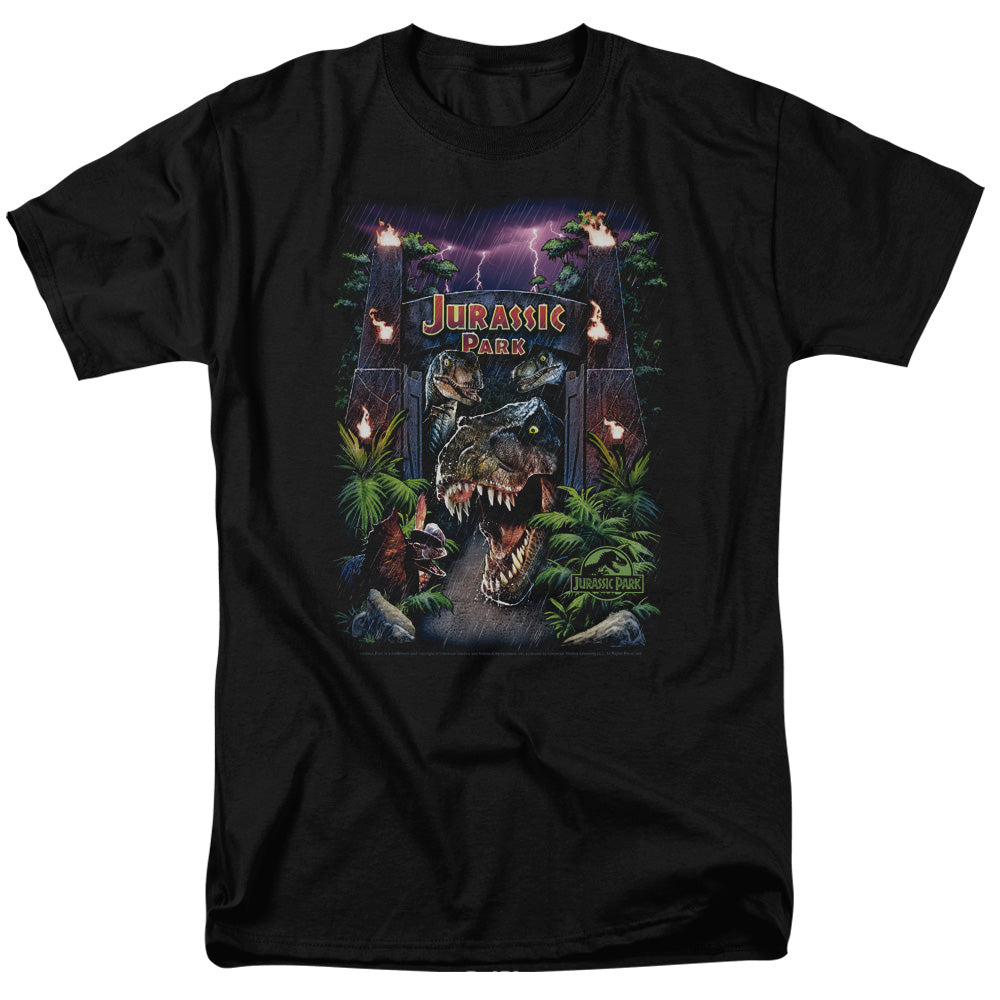 Jurassic Park Welcome To The Park Men's 18/1 Cotton Short-Sleeve T-Shirt