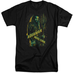 Justice League Movie Aquaman Men's 18/1 Tall Cotton Short-Sleeve T-Shirt
