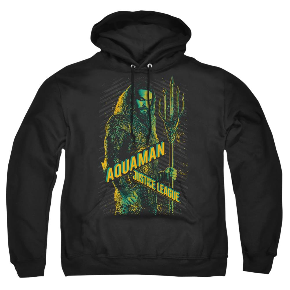Justice League Movie Aquaman Men's Pull-Over 75 25 Poly Hoodie