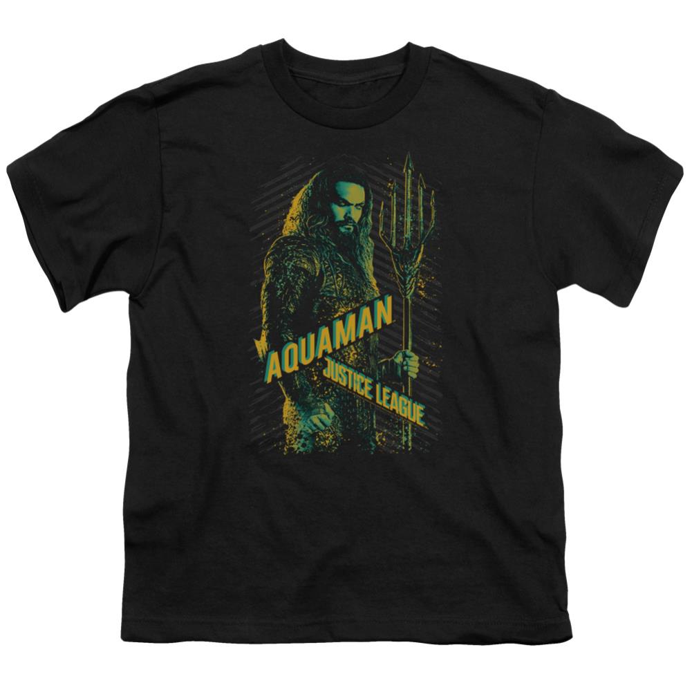 Justice League Movie Aquaman Youth 18/1 100% Cotton Short-Sleeve T-Shirt