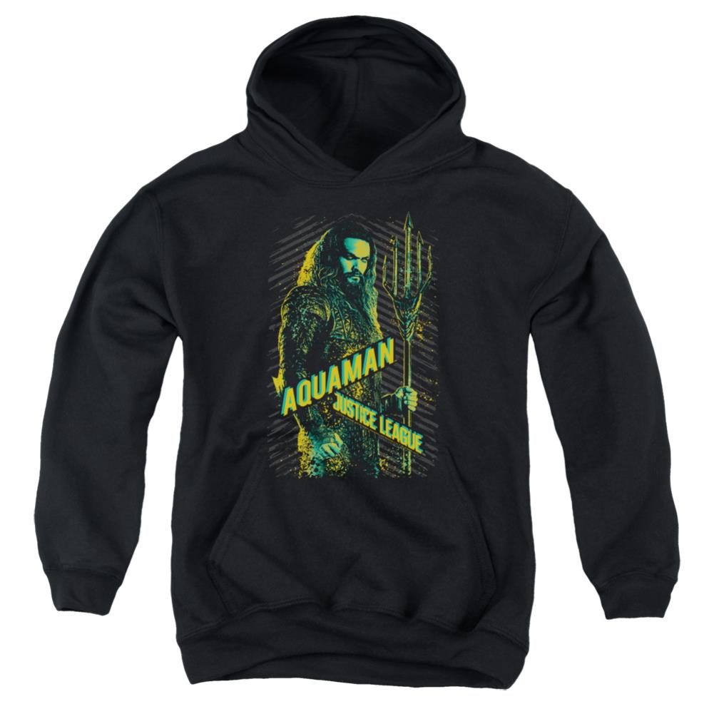 Justice League Movie Aquaman Youth Cotton Poly Pull-Over Hoodie