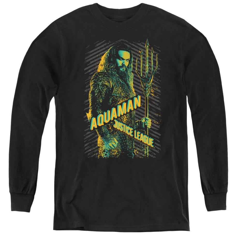 Justice League Movie Aquaman Youth Long-Sleeve T-Shirt