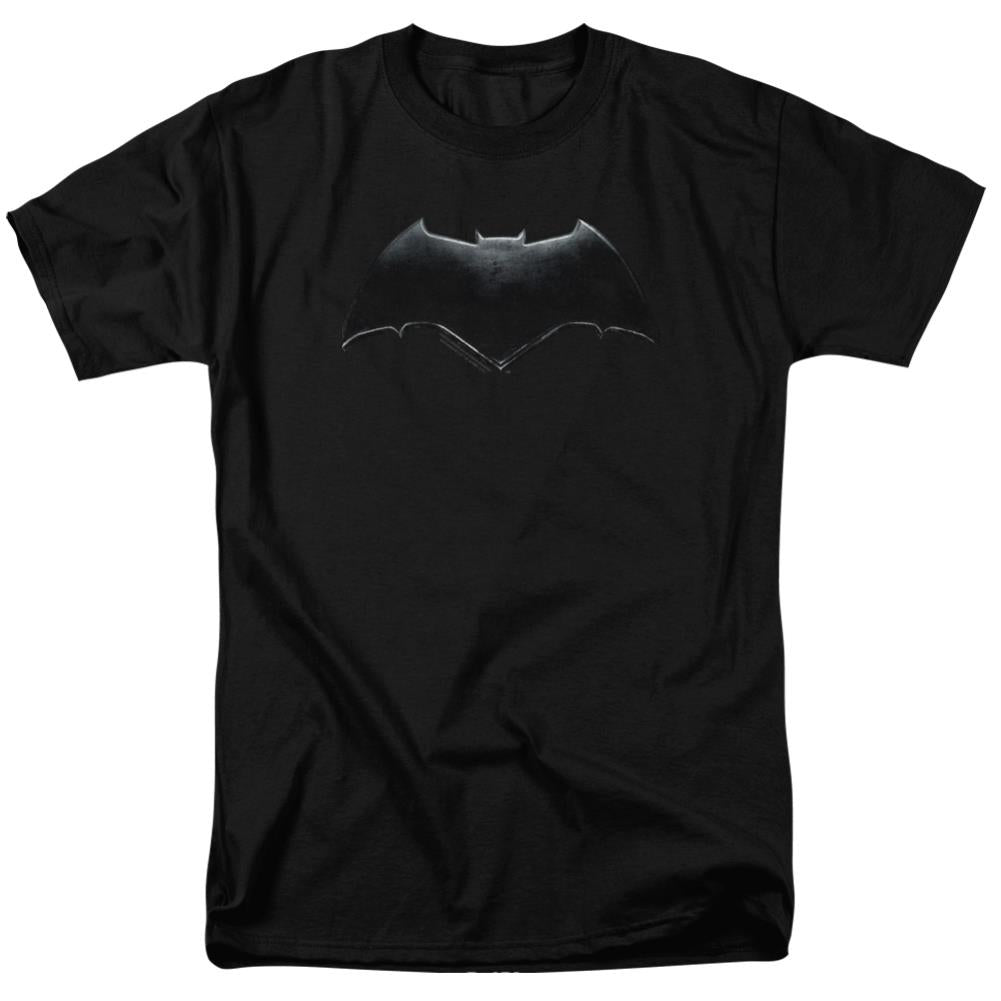 Justice League Movie Batman Logo Men's 18/1 Cotton Short-Sleeve T-Shirt