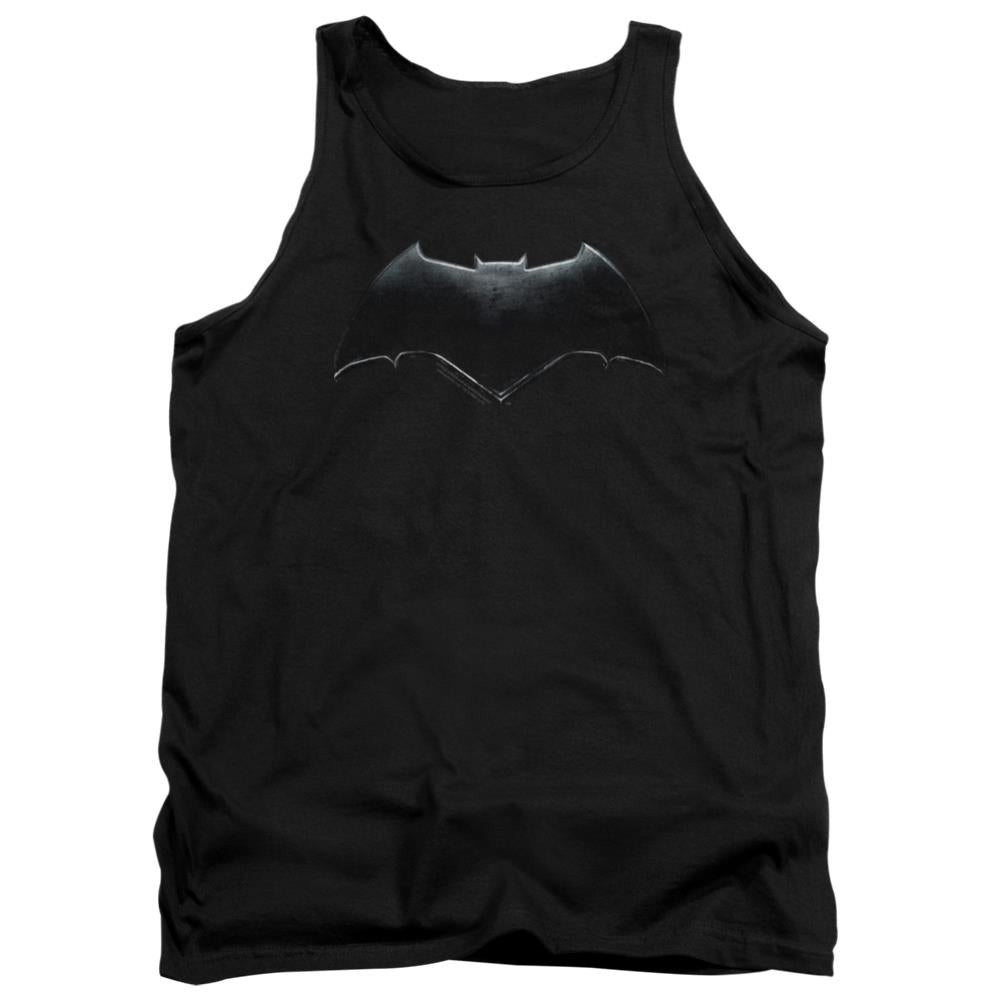 Justice League Movie Batman Logo Men's 18/1 Cotton Tank Top