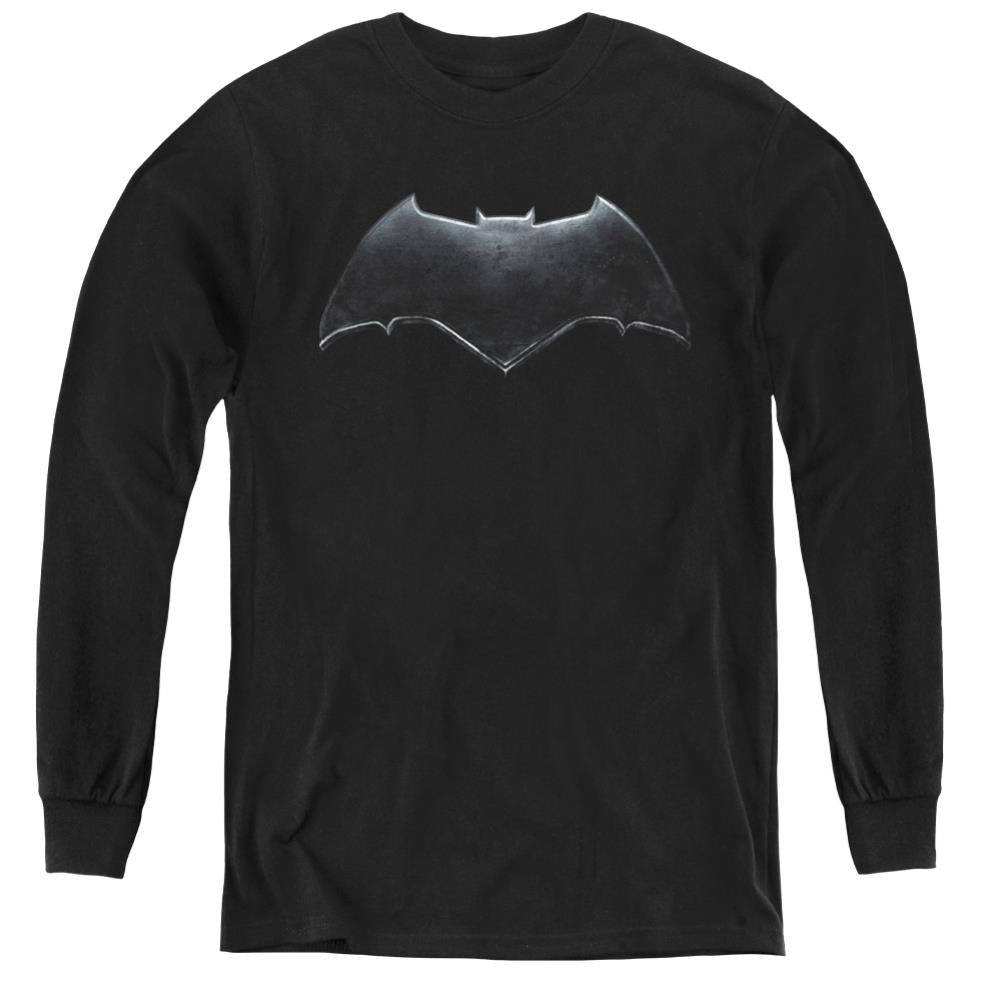 Justice League Movie Batman Logo Youth Long-Sleeve T-Shirt