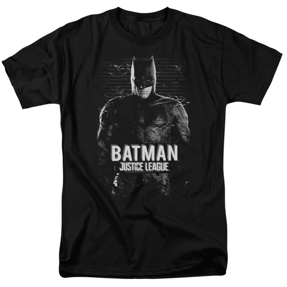 Justice League Movie Batman Men's 18/1 Cotton Short-Sleeve T-Shirt