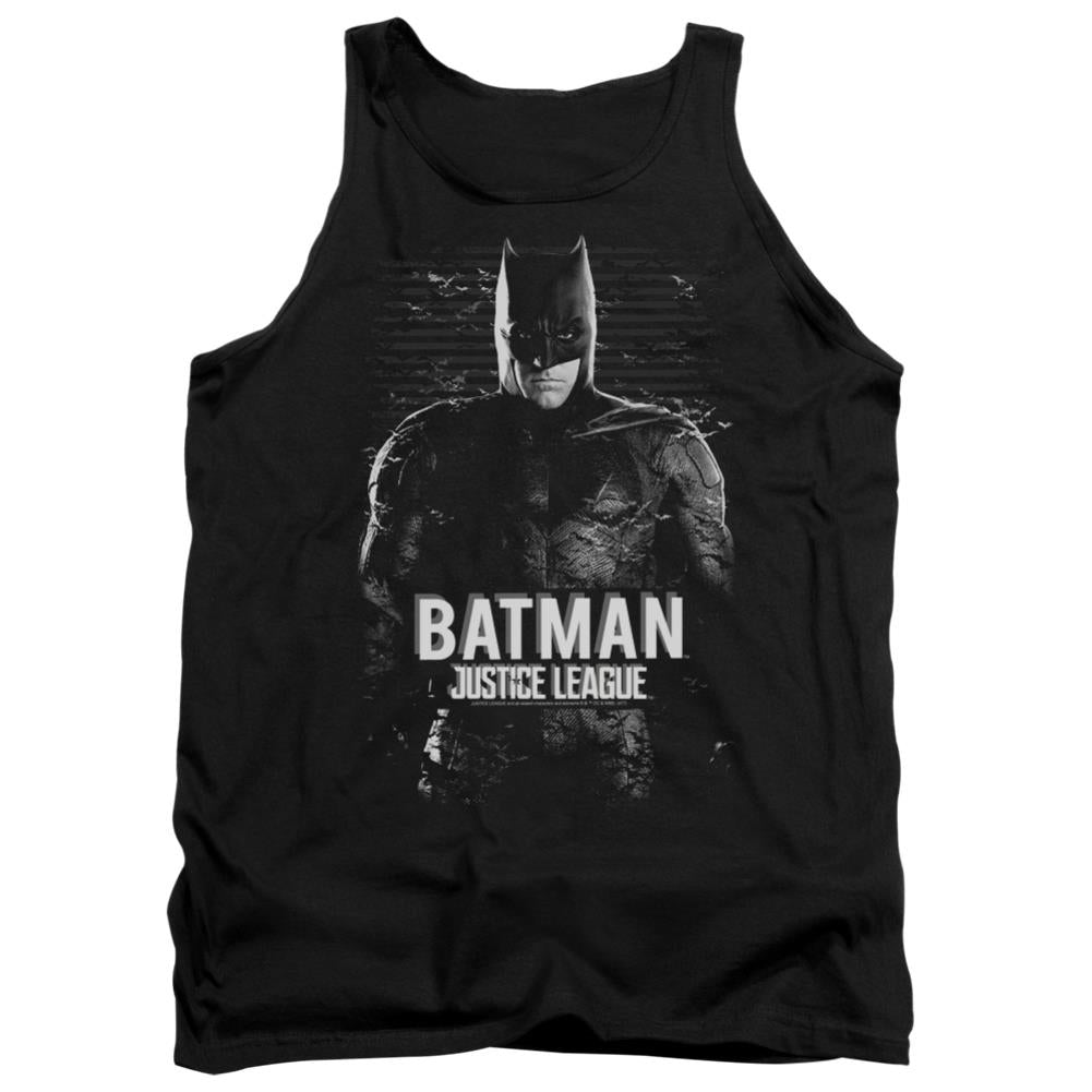 Justice League Movie Batman Men's 18/1 Cotton Tank Top