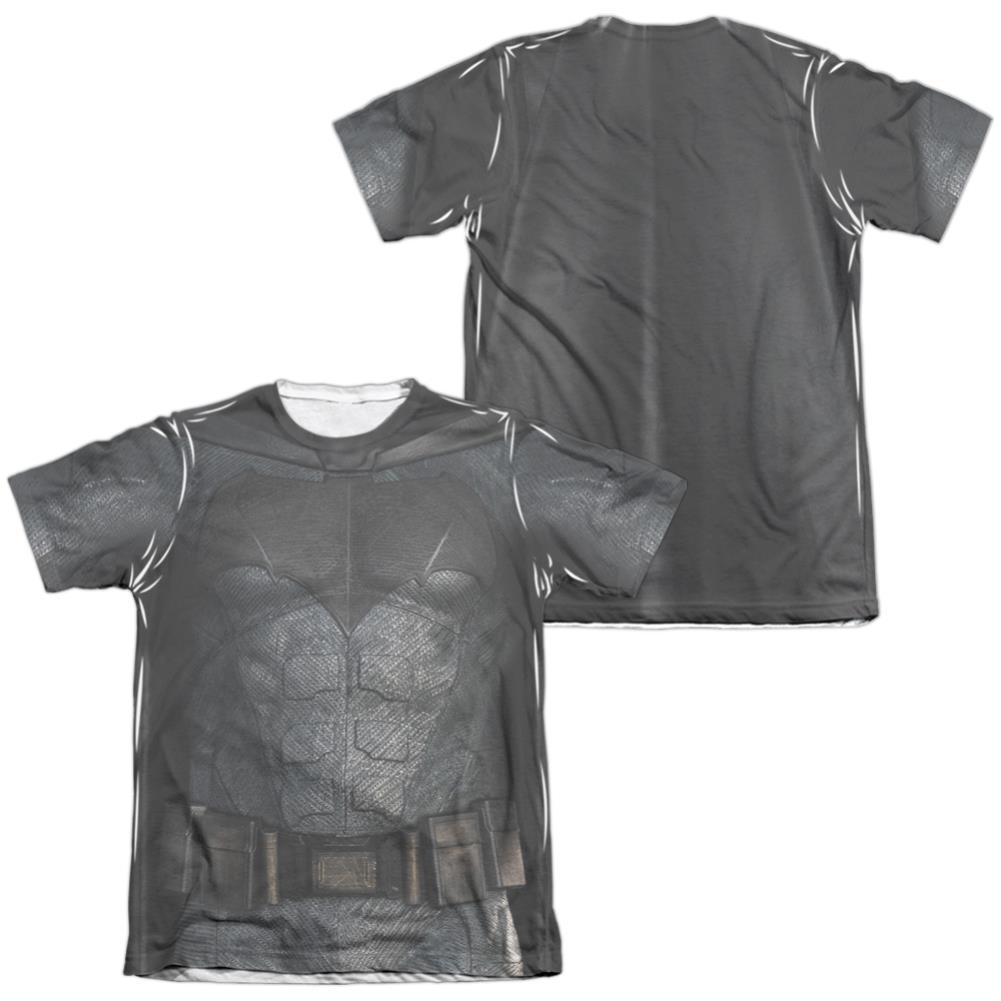 Justice League Movie Batman Uniform (Front/Back Print) Men's Regular Fit Poly Cotton Short-Sleeve T-Shirt