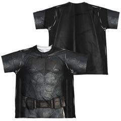 Justice League Movie Batman Uniform (Front/Back Print) Youth Regular Fit Poly Short-Sleeve T-Shirt