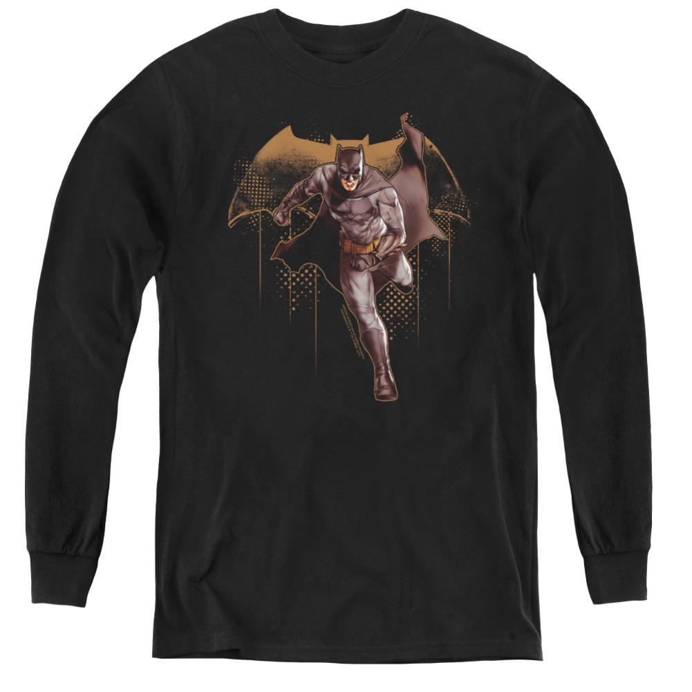 Justice League Movie Caped Crusader Youth Long-Sleeve T-Shirt