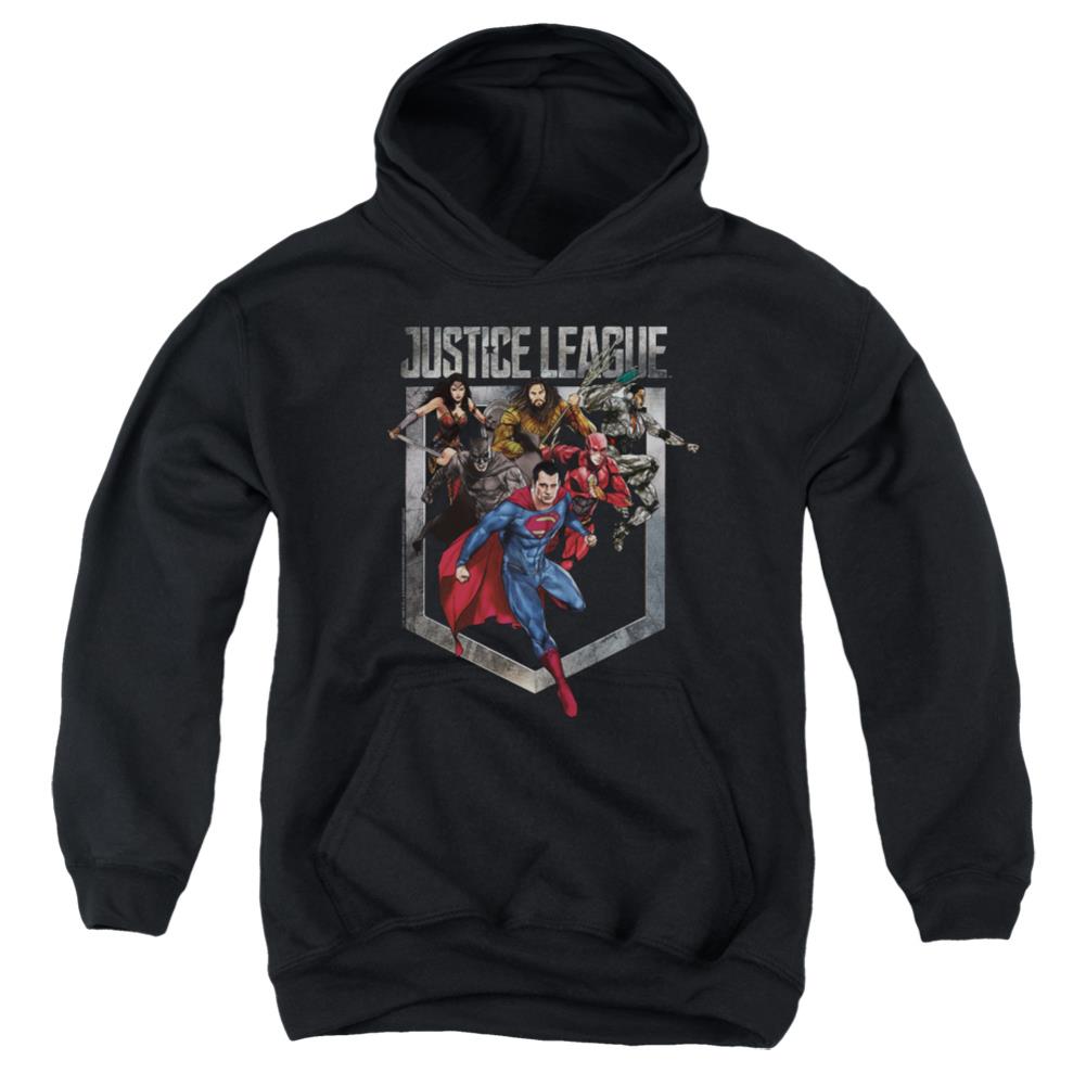 Justice League Movie Charge Youth Cotton Poly Pull-Over Hoodie