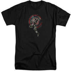 Justice League Movie Cyborg Men's 18/1 Tall Cotton Short-Sleeve T-Shirt