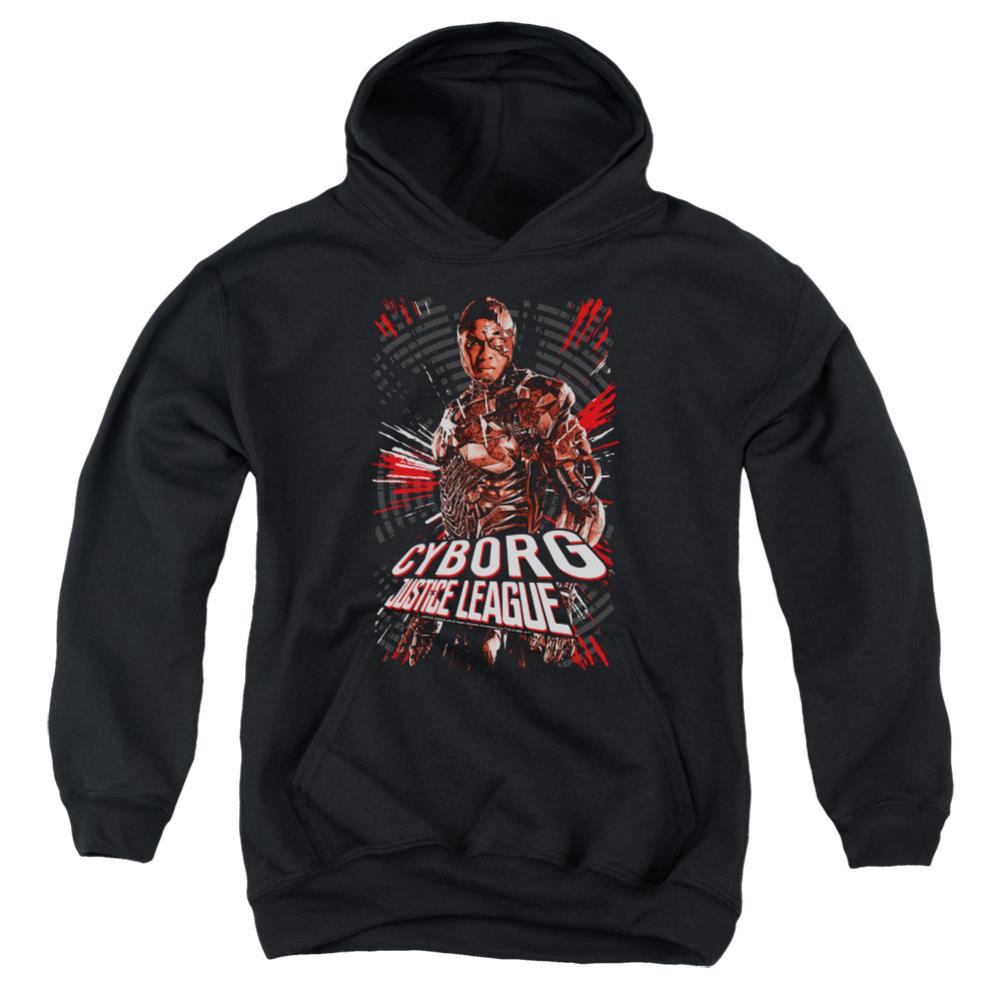 Justice League Movie Cyborg Youth Cotton Poly Pull-Over Hoodie