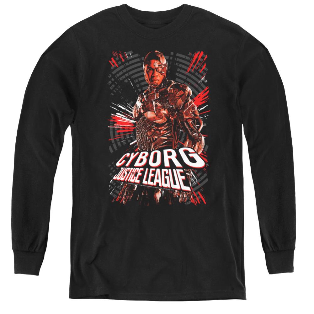 Justice League Movie Cyborg Youth Long-Sleeve T-Shirt