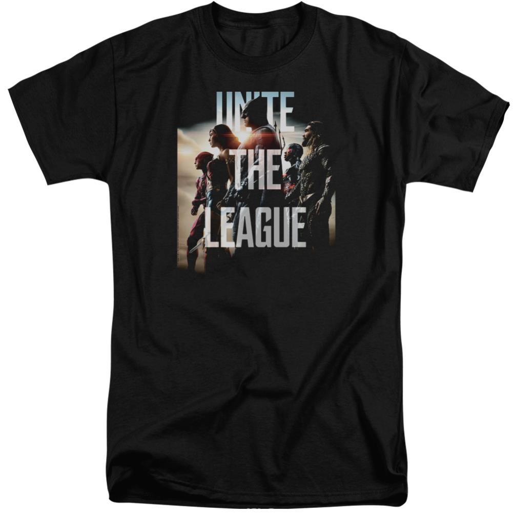 Justice League Movie Dawn Men's 18/1 Tall Cotton Short-Sleeve T-Shirt