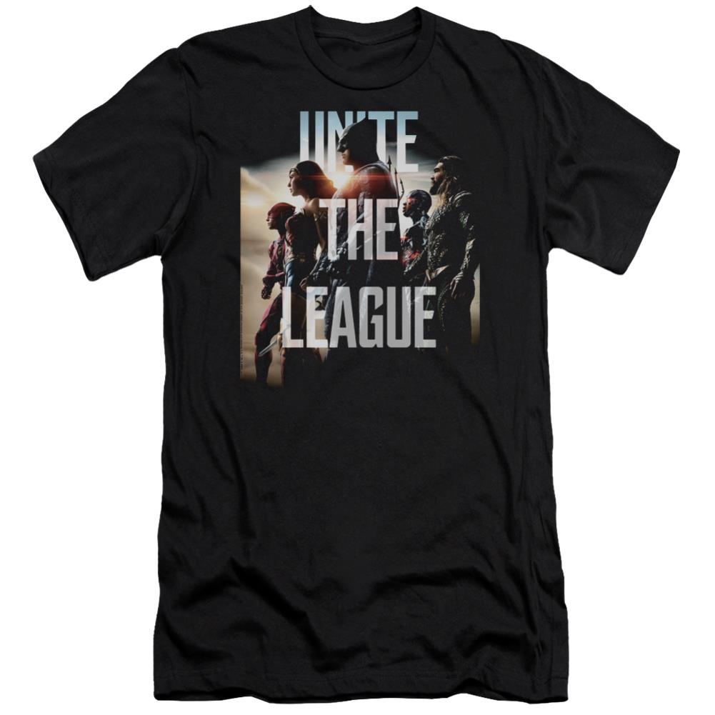 Justice League Movie Dawn Men's Ultra-Soft 30/1 Cotton Slim Short-Sleeve T-Shirt