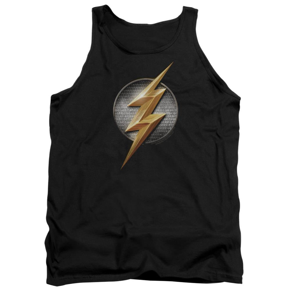 Justice League Movie Flash Logo Men's 18/1 Cotton Tank Top