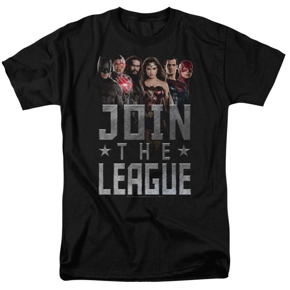 Justice League Movie Join The League Men's 18/1 Cotton Short-Sleeve T-Shirt