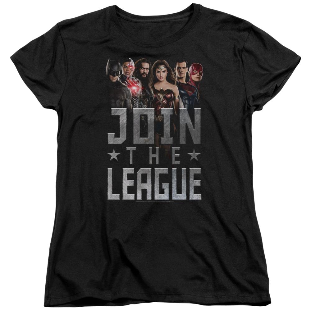 Justice League Movie Join The League Women's 18/1 Cotton Short-Sleeve T-Shirt