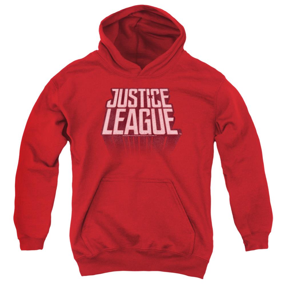 Justice League Movie League Distressed Youth Cotton Poly Pull-Over Hoodie