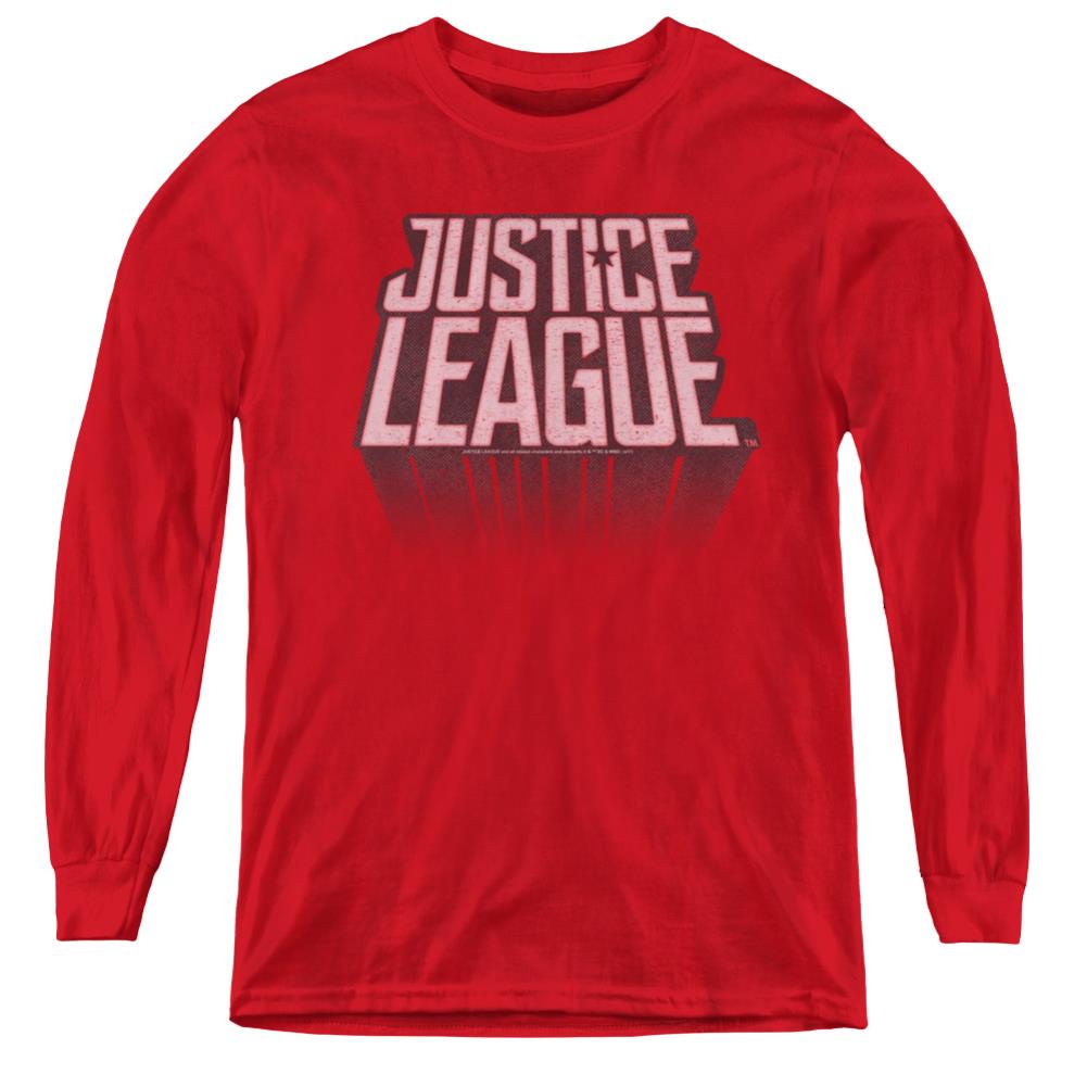Justice League Movie League Distressed Youth Long-Sleeve T-Shirt