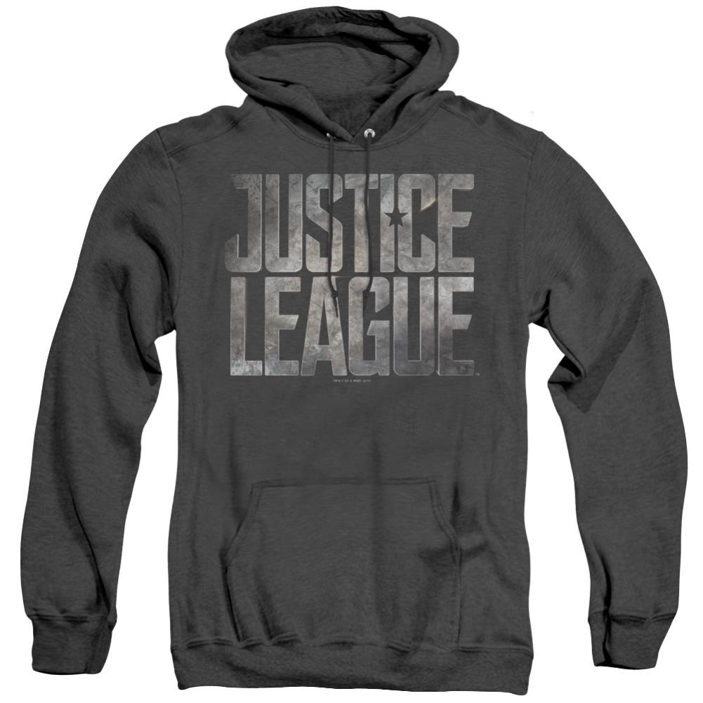 Justice League Movie Metal Logo Men's Pull-Over Hoodie