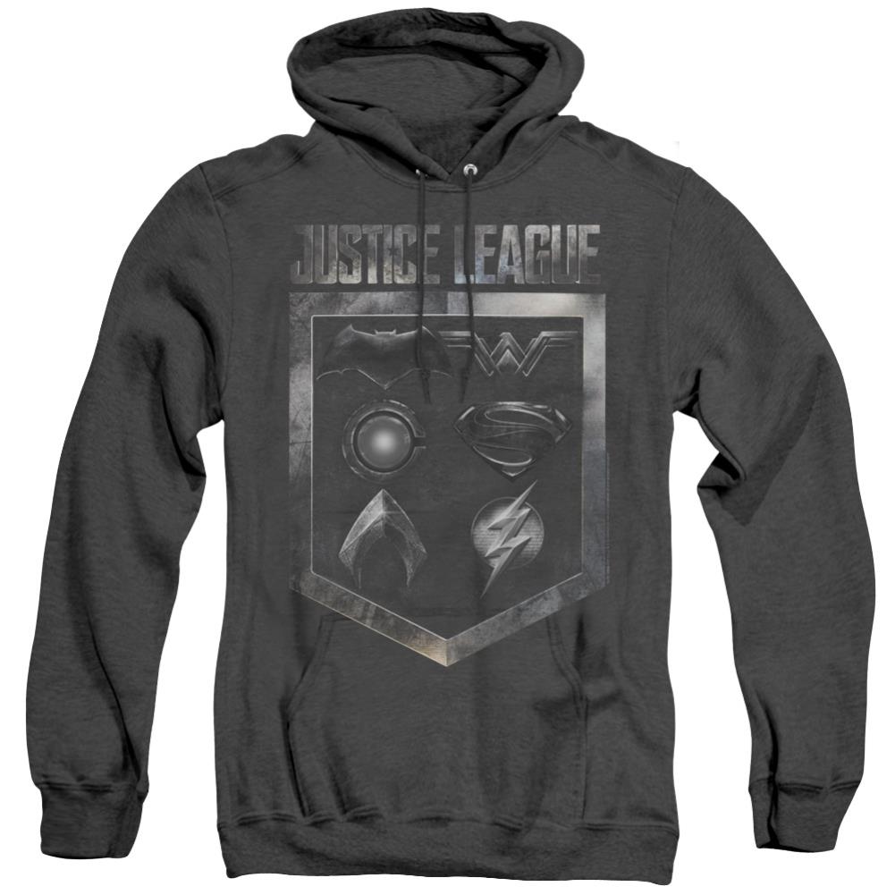 Justice League Movie Shield Of Emblems Men's Pull-Over Hoodie