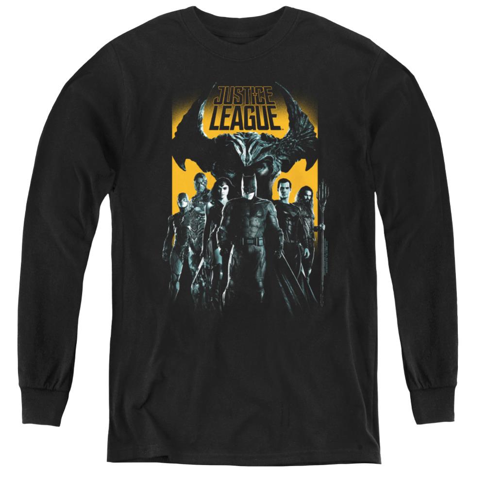 Justice League Movie Stand Up To Evil Youth Long-Sleeve T-Shirt