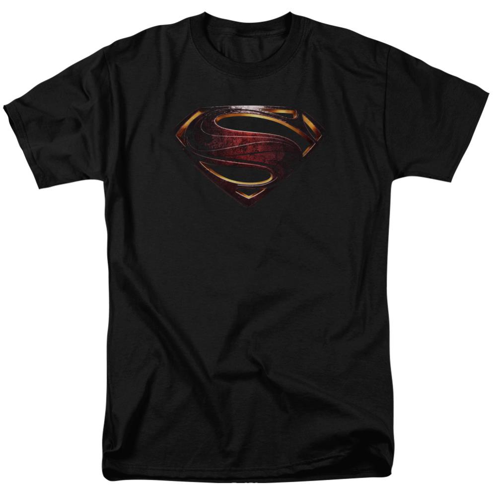 Justice League Movie Superman Logo Men's 18/1 Cotton Short-Sleeve T-Shirt