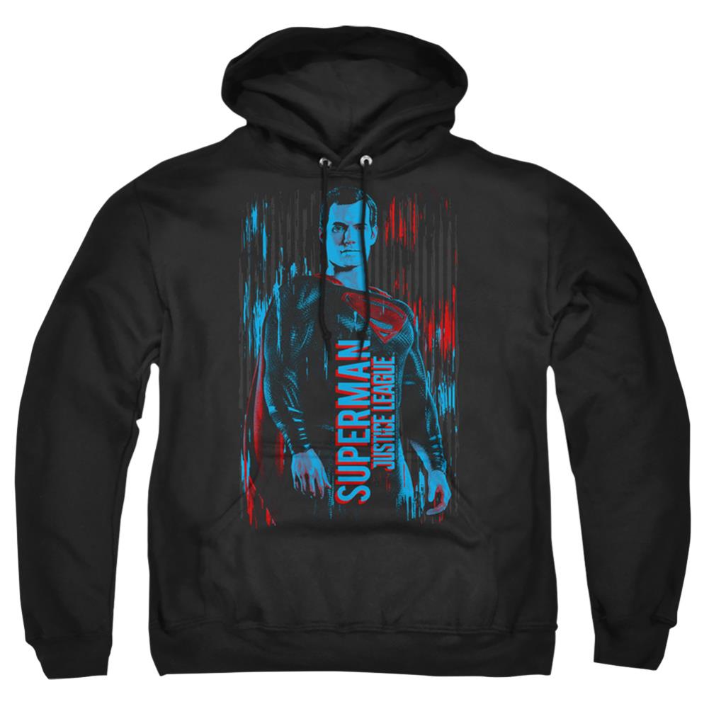 Justice League Movie Superman Men's Pull-Over 75 25 Poly Hoodie