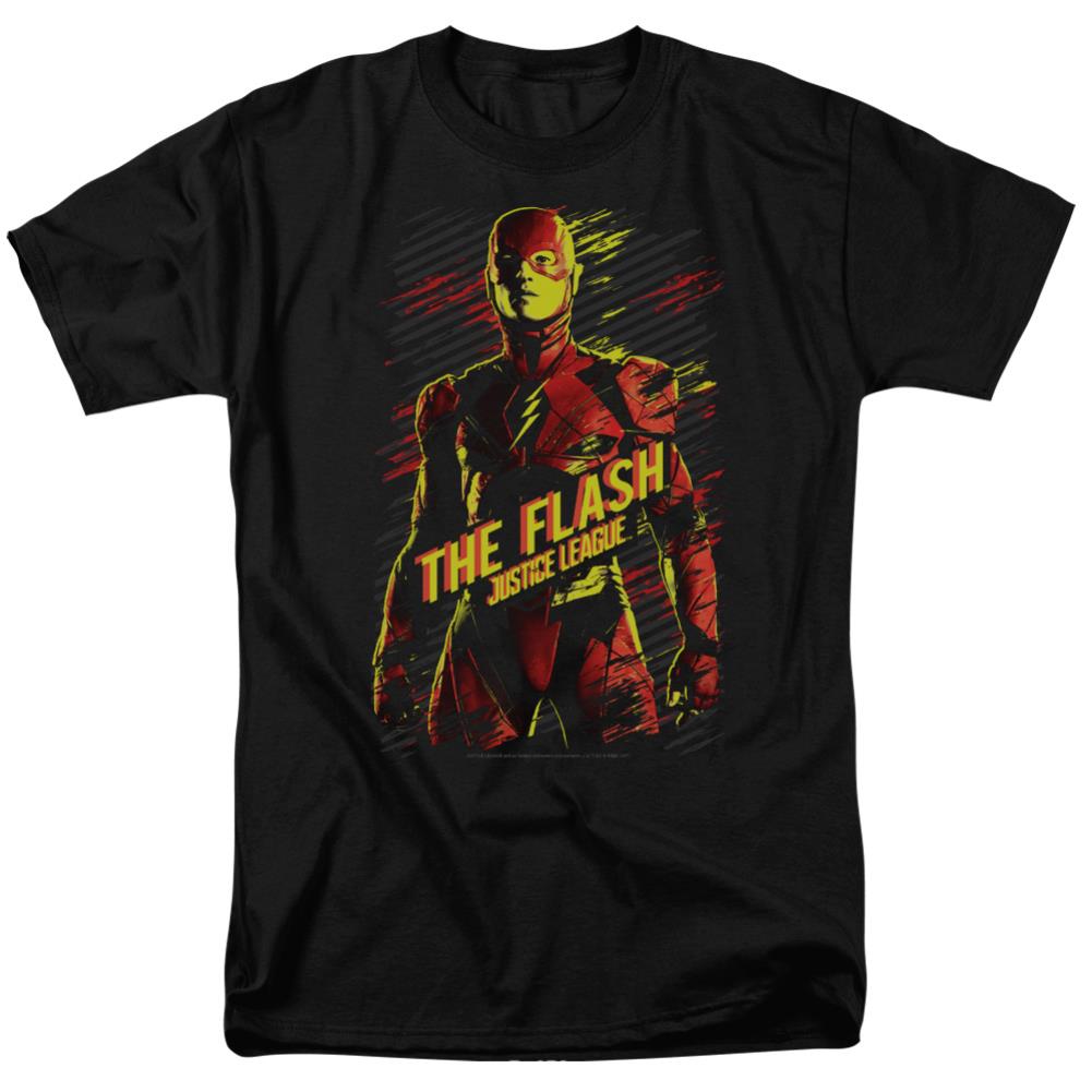 Justice League Movie The Flash Men's 18/1 Cotton Short-Sleeve T-Shirt