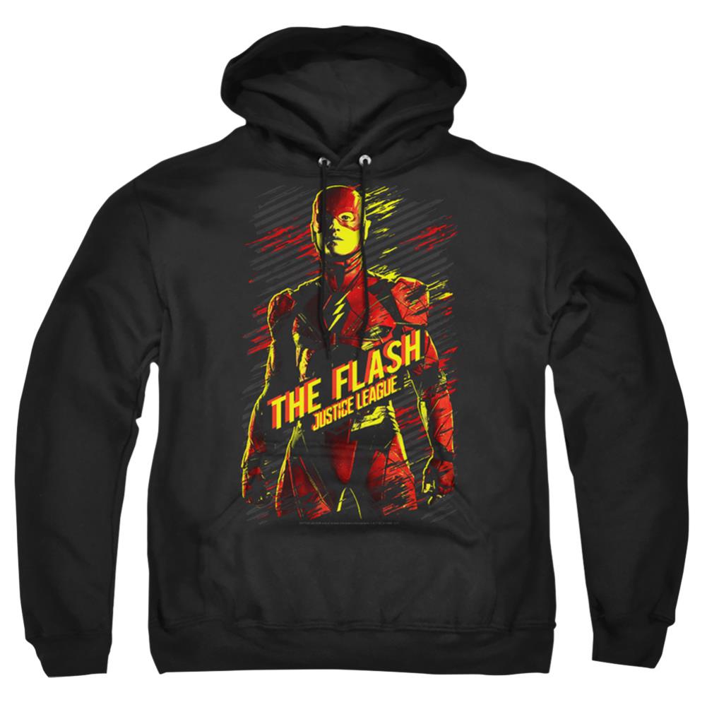 Justice League Movie The Flash Men's Pull-Over 75 25 Poly Hoodie