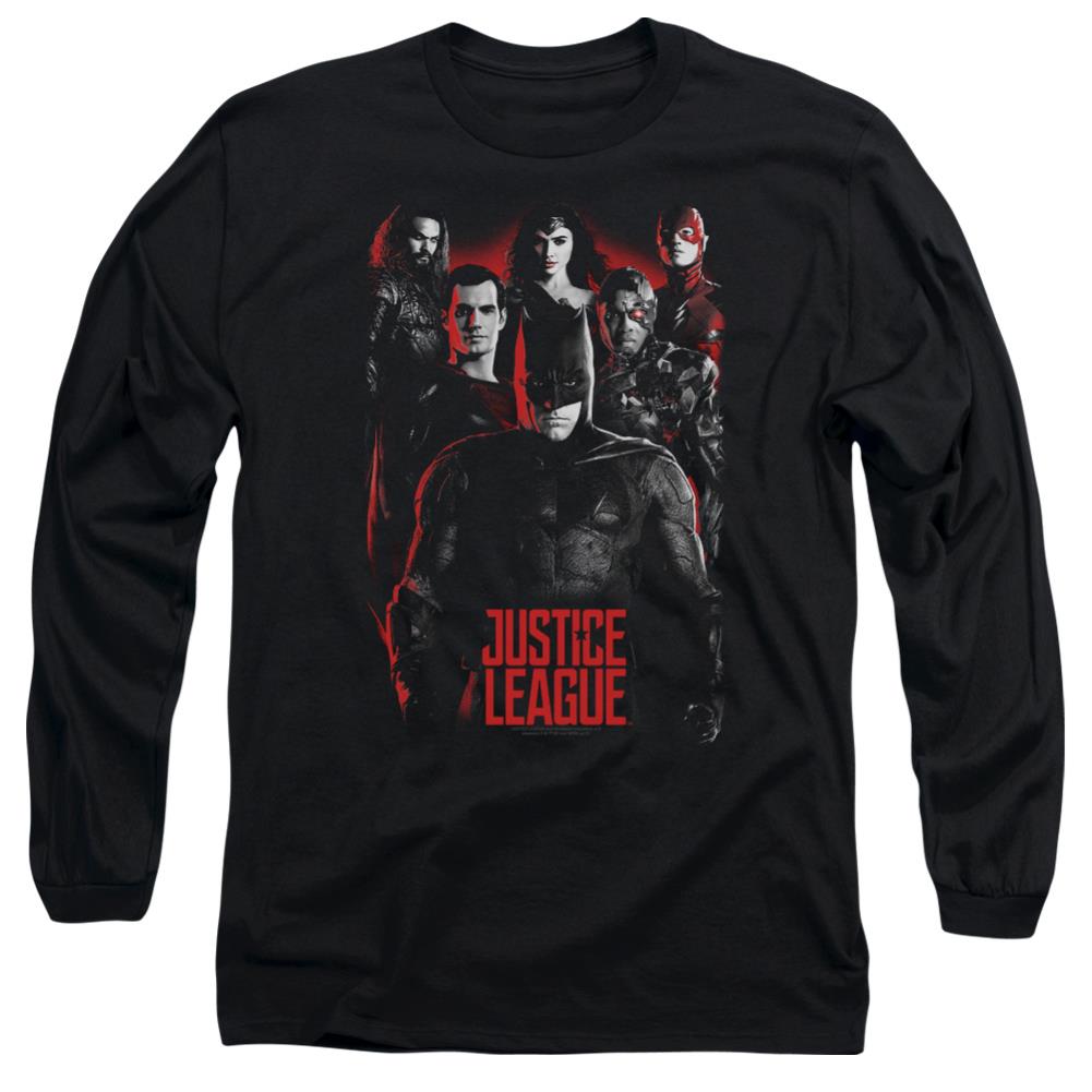 Justice League Movie The League Men's 18/1 Cotton Long-Sleeve T-Shirt