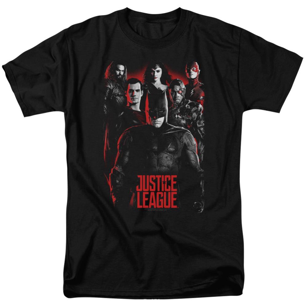 Justice League Movie The League Men's 18/1 Cotton Short-Sleeve T-Shirt