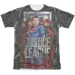 Justice League Movie The League Men's Regular Fit Poly Cotton Short-Sleeve T-Shirt