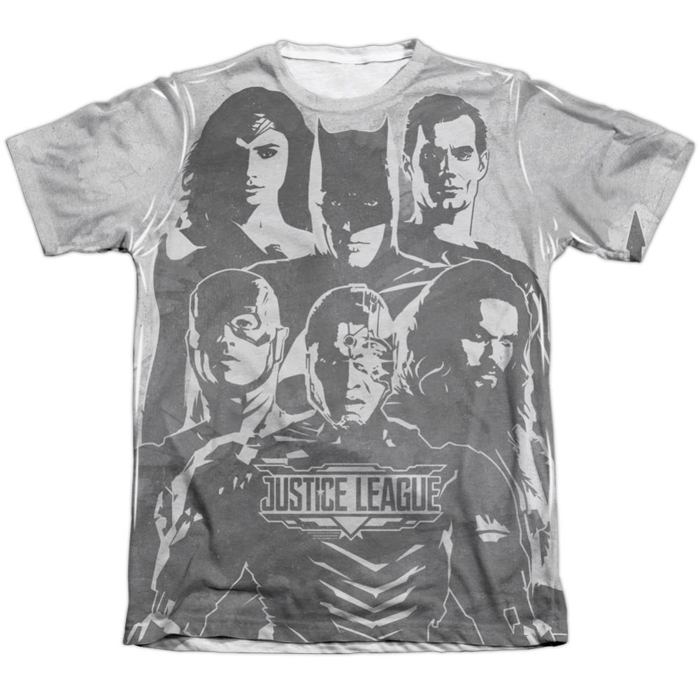 Justice League Movie The League Men's Regular Fit Poly Cotton Short-Sleeve T-Shirt