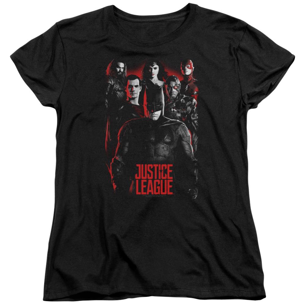 Justice League Movie The League Women's 18/1 Cotton Short-Sleeve T-Shirt